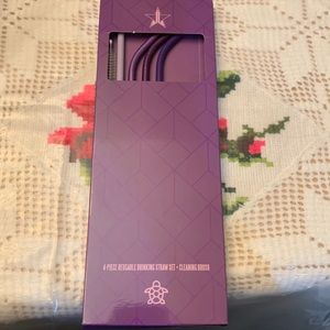 Metal JSC purple set Straws
